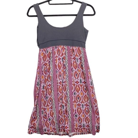 Athleta Wm’s Sz Sm Sport Tangelo Dark Gray Bra Sleeveless Colorful Skirt Dress - Picture 5 of 7